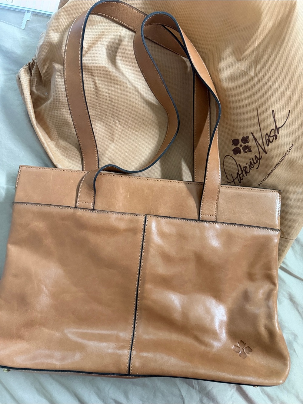 Maremma Patricia Nash Cognac Leather Tote